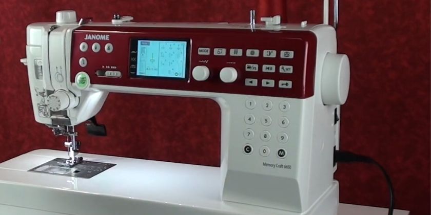 Janome MC6650 - Best High-End Sewing Machine For Free Motion Quilting